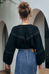 Teodora blouse, black