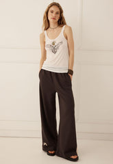 Eagle & Locket singlet, antique white