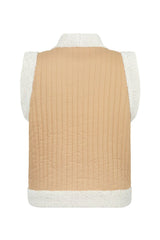 Belladonna Reversible Shearling Vest, Tan