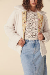 Belladonna Reversible Shearling Jacket, Dusty Olive