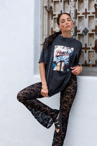 Dolce Lace Pants, black