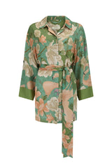 Floridian shirt dress, sage