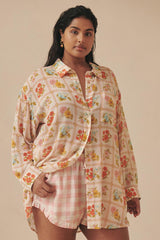 Flora Shirt. Pastel