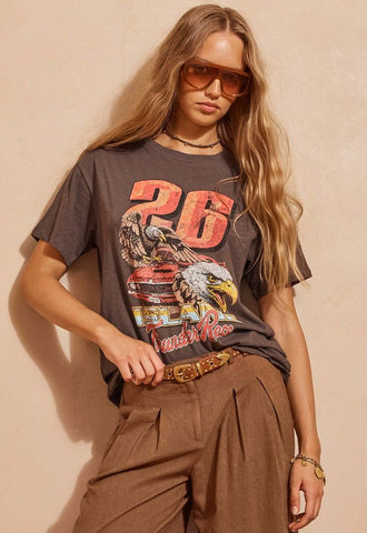 Island Thunder tee, charcoal