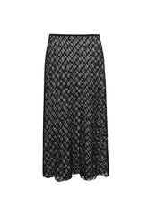 Serpent lace maxi skirt