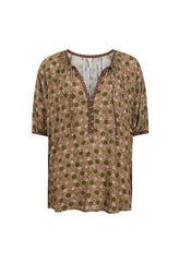 Swan Lake Short Sleeve Blouse - Sage