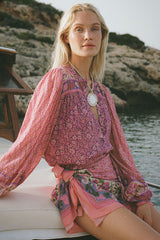 Sienna blouse  in, Fushcia