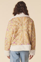 Belladonna Reversible Shearling Jacket, Dusty Olive