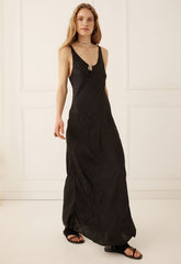 Icon bias dress, midnight