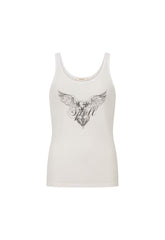 Eagle & Locket singlet, antique white