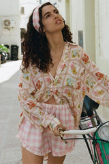 Flora Shirt. Pastel