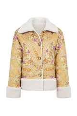 Belladonna Reversible Shearling Jacket, Dusty Olive