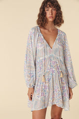 Belladonna Tunic Dress, Light Pastel