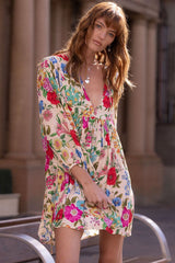 Valley of the Dolls mini boho dress, Opal