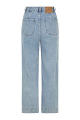 Eve Denim Cropped Jeans, Sun Washed Blue
