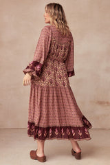 Chateau Boho Gown, grape