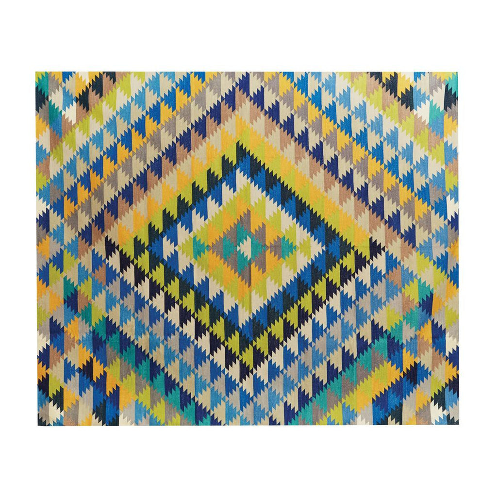cotton dhurrie - pixel geometric